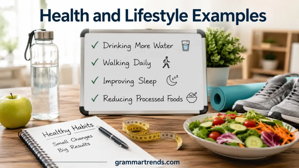 Health and Lifestyle Examples