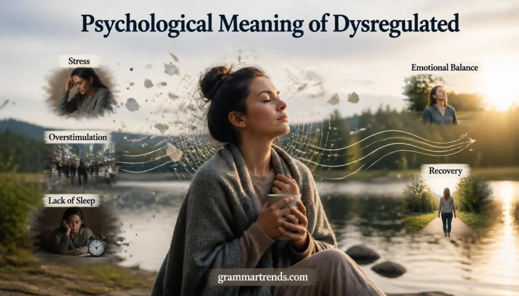Psychological Meaning of Dysregulated