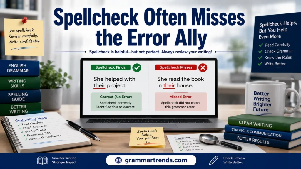 Spellcheck Often Misses the Error