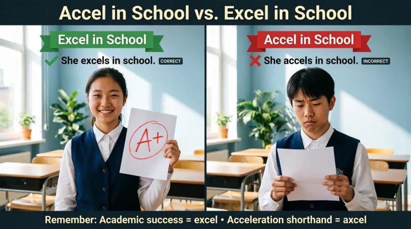 “Accel in School” vs. “Excel in School”