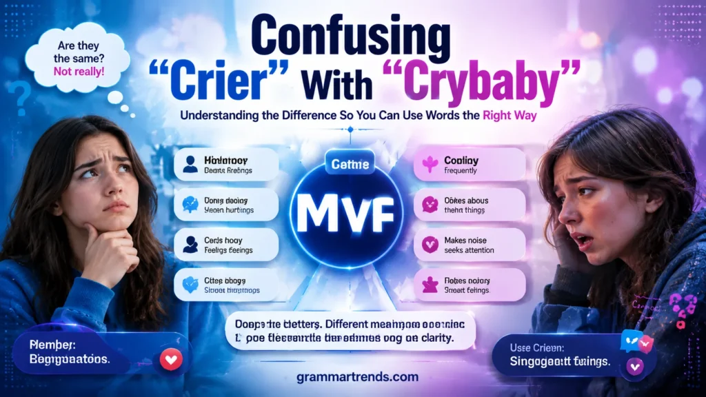 Confusing “Crier” With “Crybaby”
