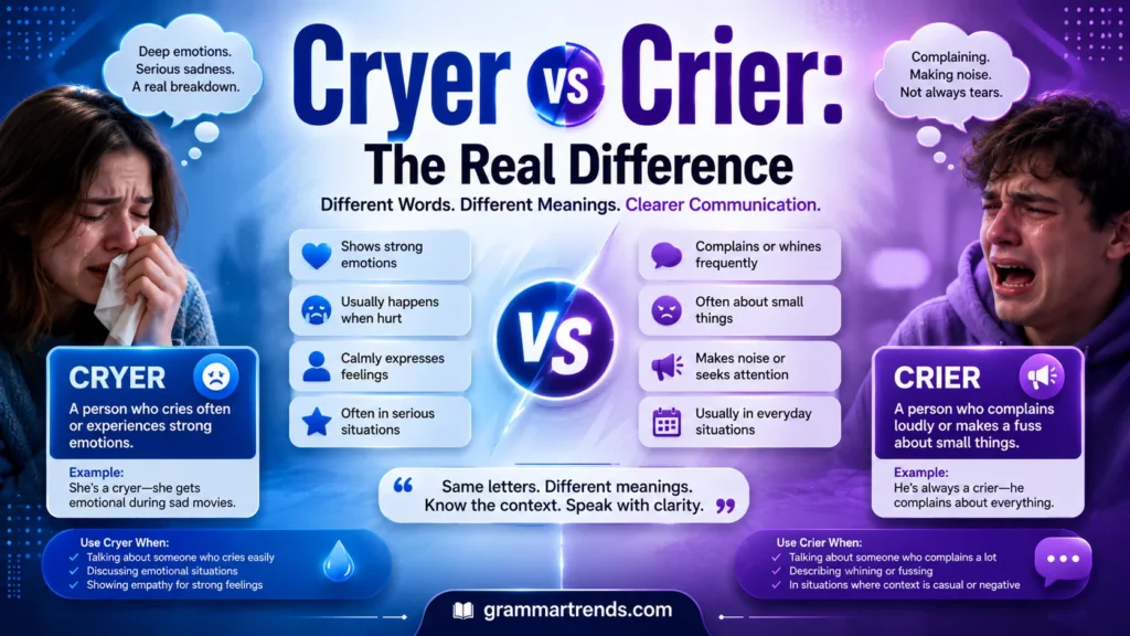 Cryer vs Crier: The Real Difference