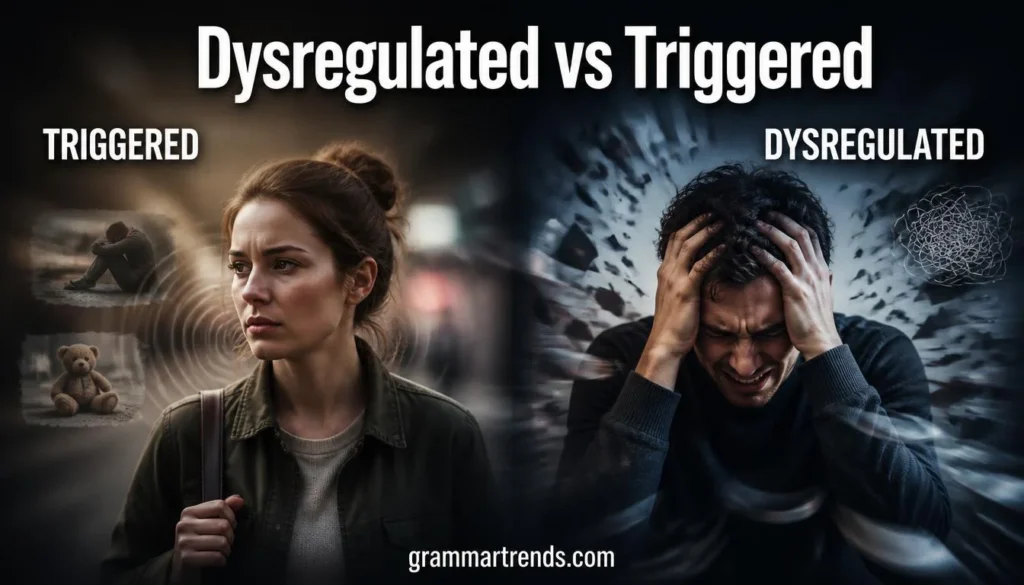 Dysregulated vs Triggered