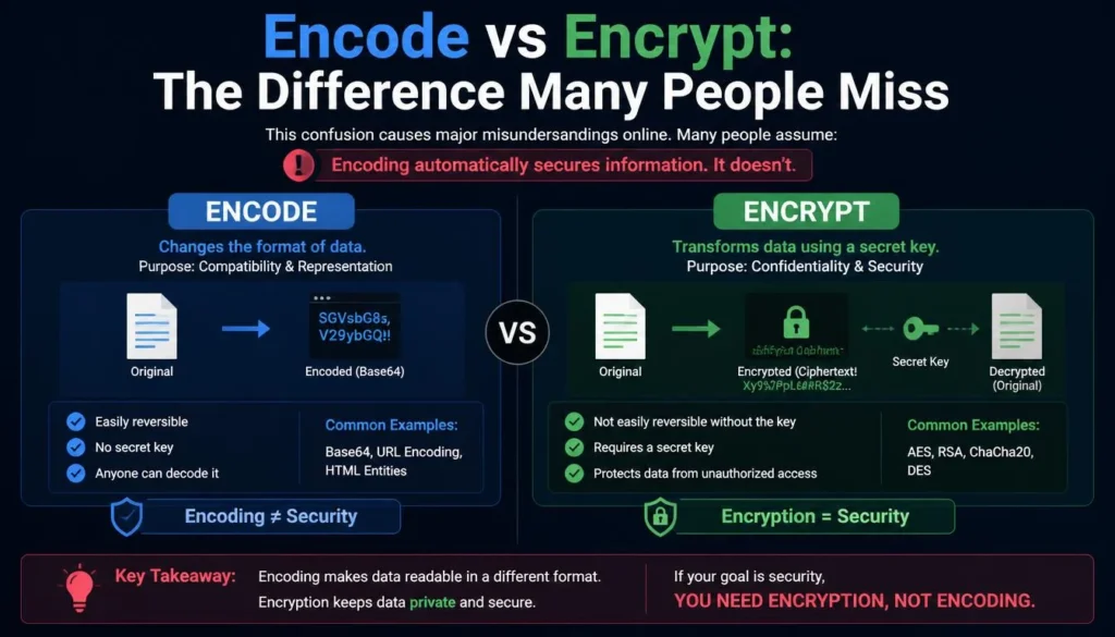 Encode vs Encrypt