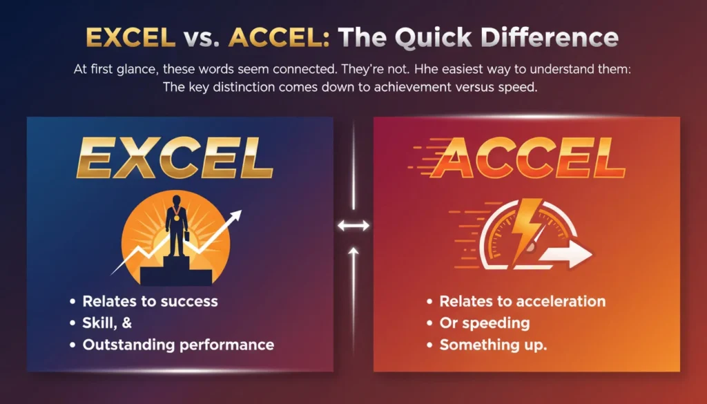 Excel vs. Accel: The Quick Difference