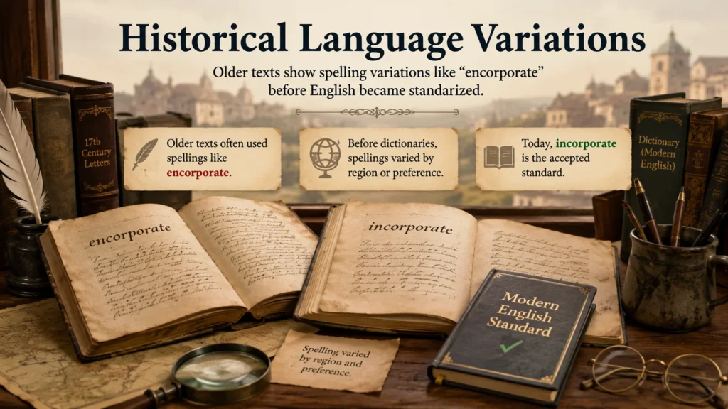 Historical Language Variations