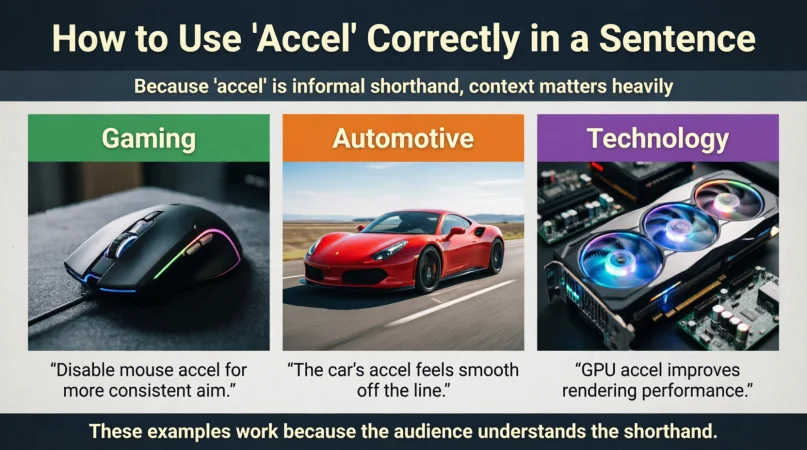 How to Use “Accel” Correctly in a Sentence
