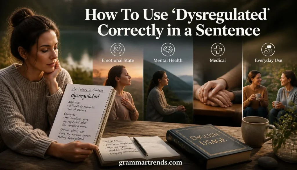 How To Use “Dysregulated” Correctly in a Sentence