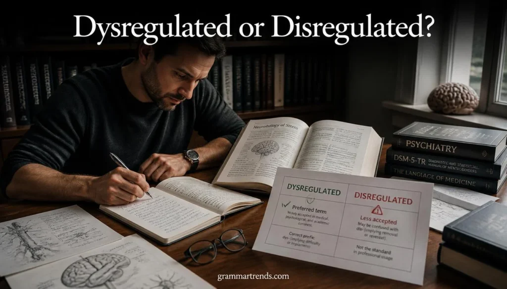 Quick Answer: Is It “Dysregulated” or “Disregulated”