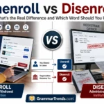 Side-by-side comparison showing a user voluntarily unenrolling from an online course and an institution officially disenrolling a participant from a program.