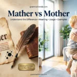 Feature image comparing Mather vs Mother with an old historical manuscript representing Mather and a caring mother with her child representing Mother.
