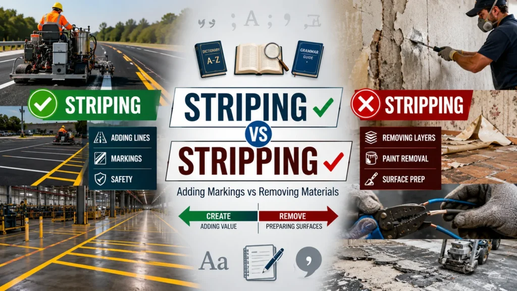Illustrating the difference between Striping and Stripping.