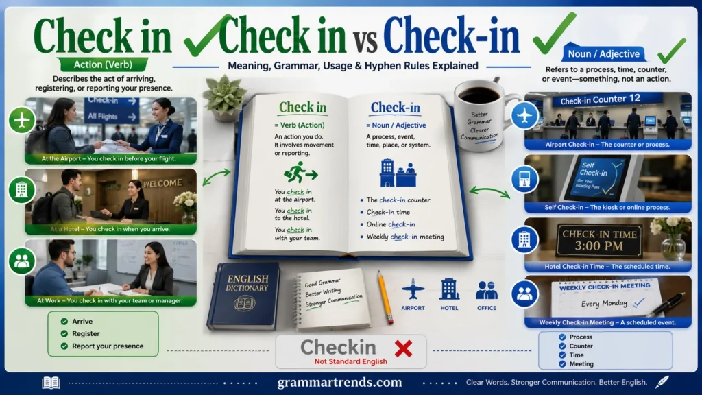 Check in vs Check-in
