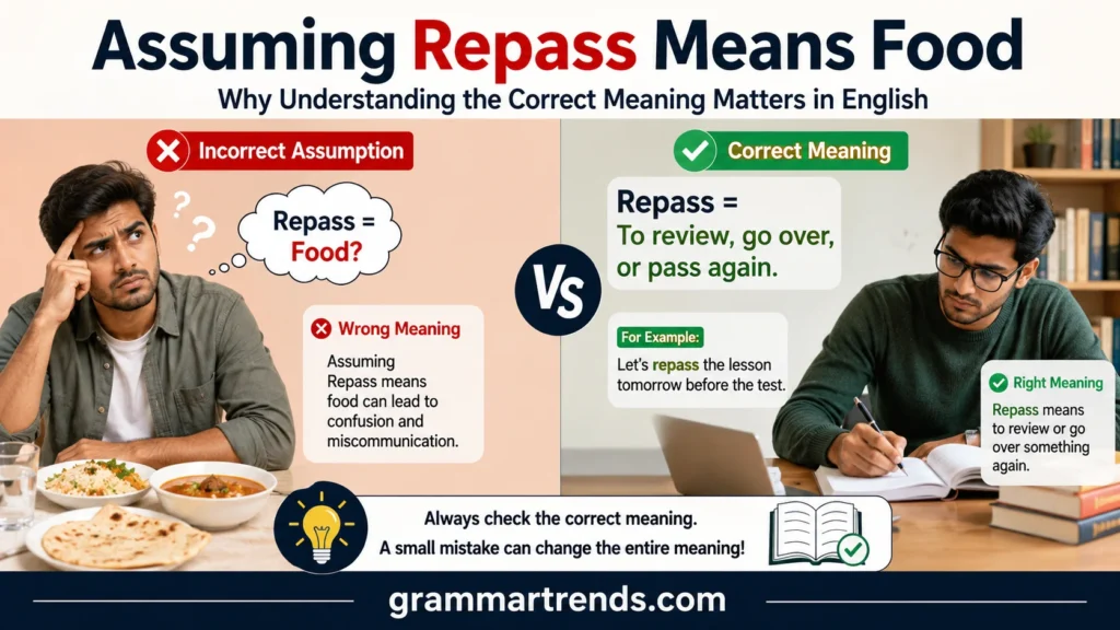 Assuming Repass Means Food