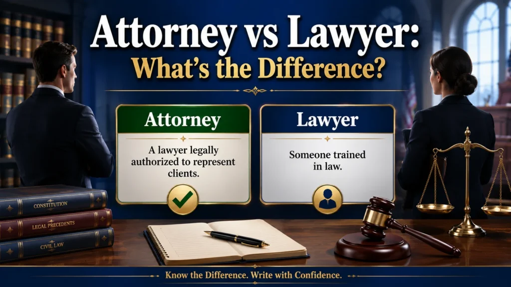 Attorney vs Lawyer