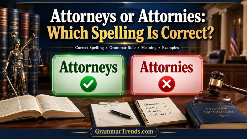 Attorneys or Attornies