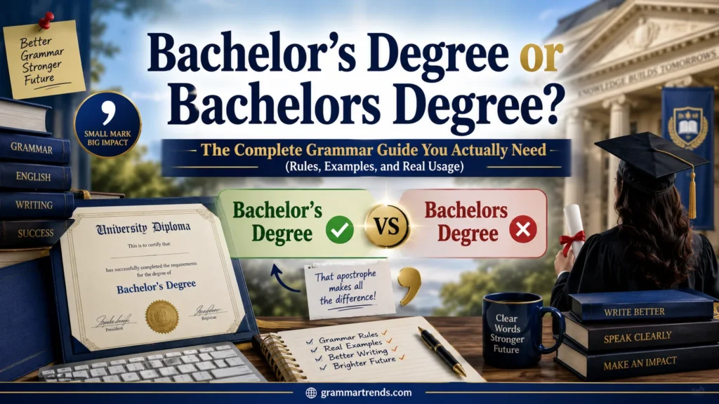 Bachelor’s Degree or Bachelors Degree
