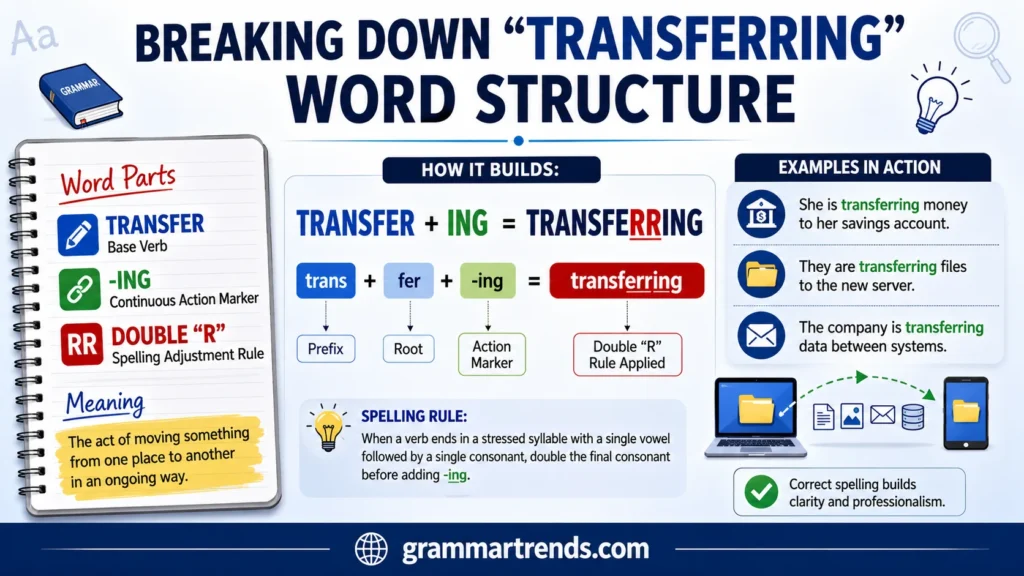 Breaking Down “Transferring” Word Structure
