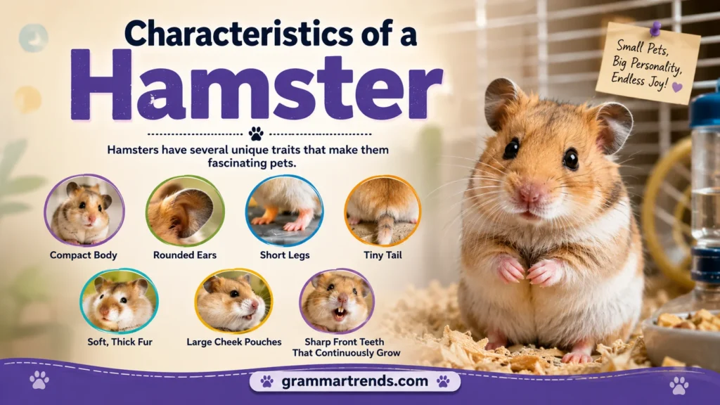 Characteristics of a Hamster