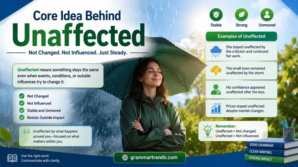 Core idea behind “Unaffected”