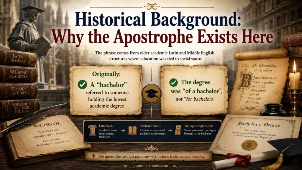 Historical Background: Why the Apostrophe Exists Here