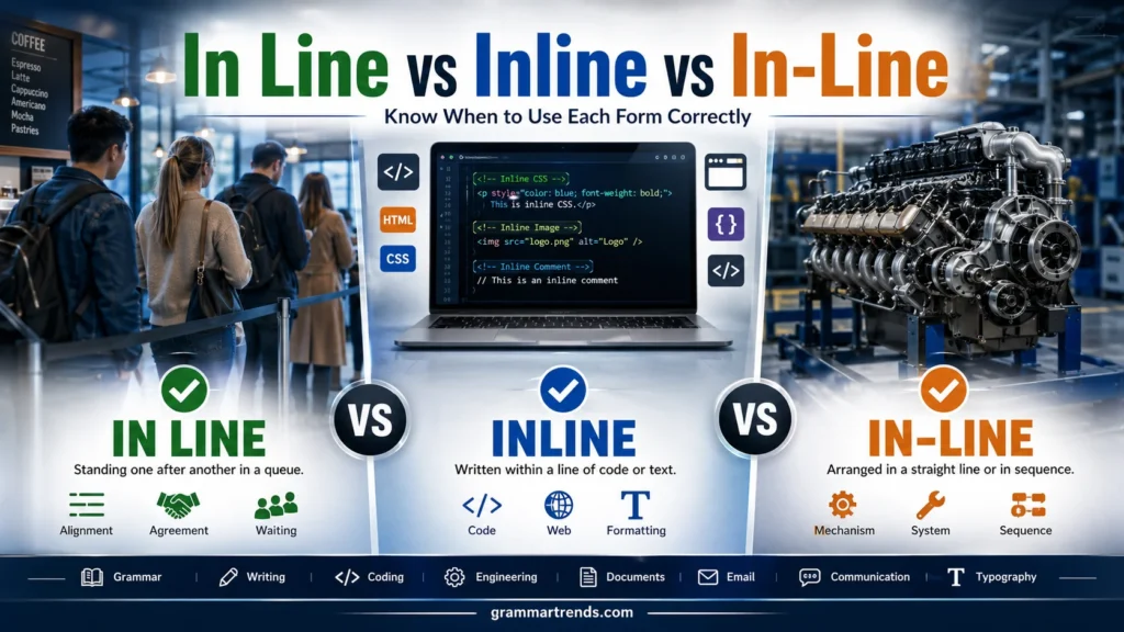 In Line vs Inline vs In-Line
