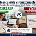 Inexcusable vs Unexcusable