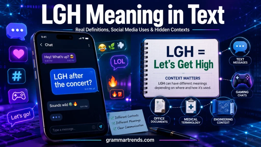 LGH Meaning in Text