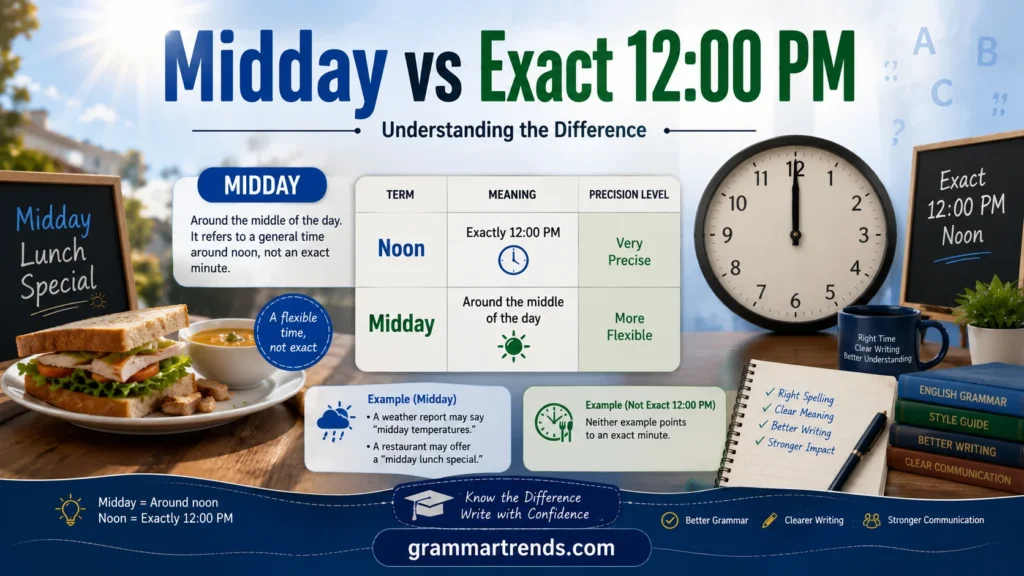 Midday vs Exact 12:00 PM