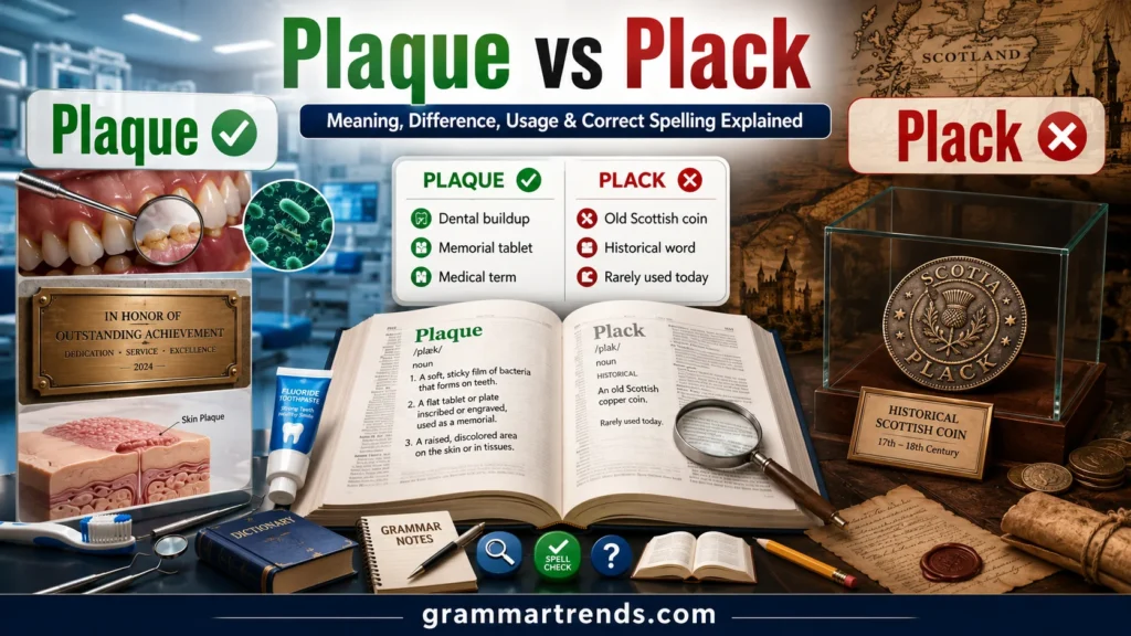 Plaque vs Plack