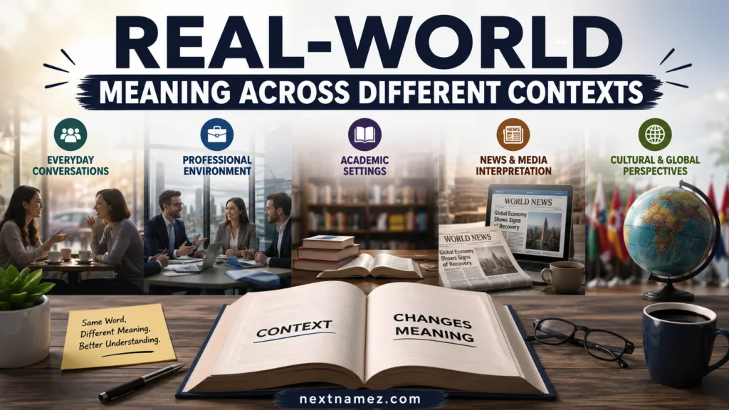 Real-World Meaning Across Different Contexts