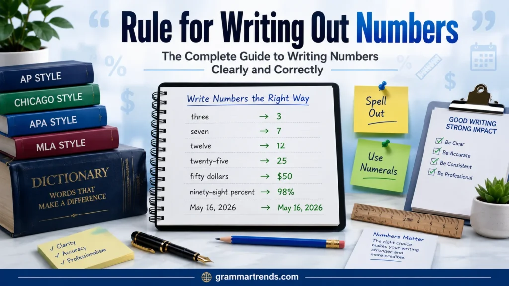 Rule for Writing Out Numbers