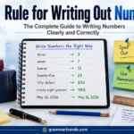Rule for Writing Out Numbers