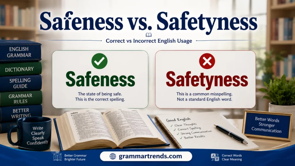 safeness vs. safetyness