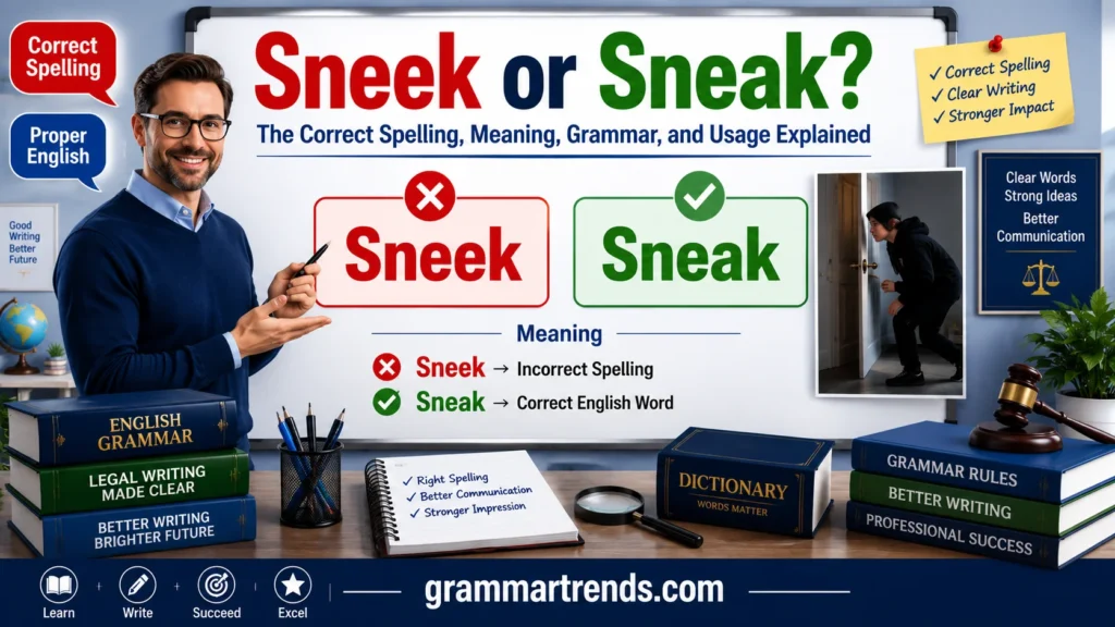 Sneek or Sneak