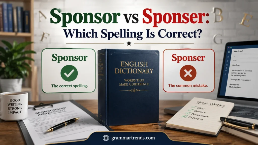 Sponsor vs Sponser
