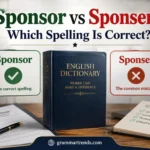 Sponsor vs Sponser