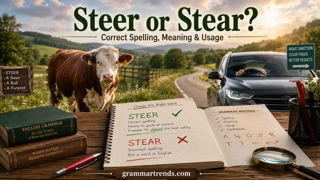 Steer or Stear