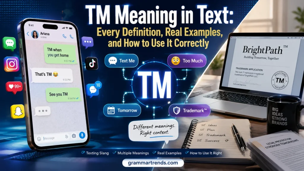 TM Meaning in Text