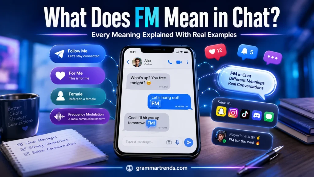 What Does FM Mean in Chat