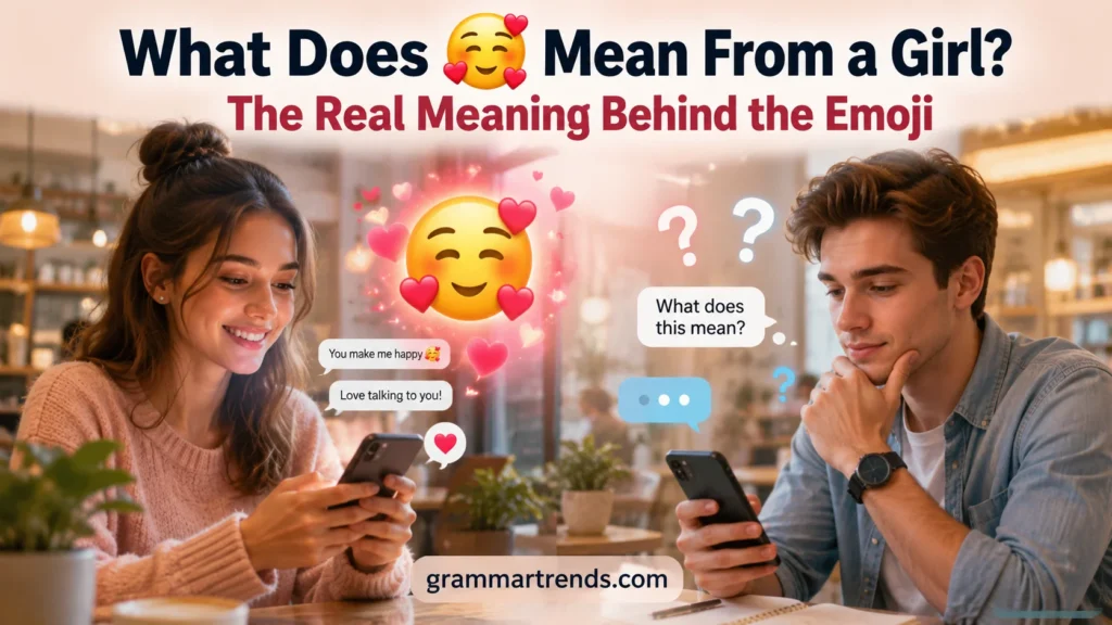 What Does 🥰 Mean From a Girl