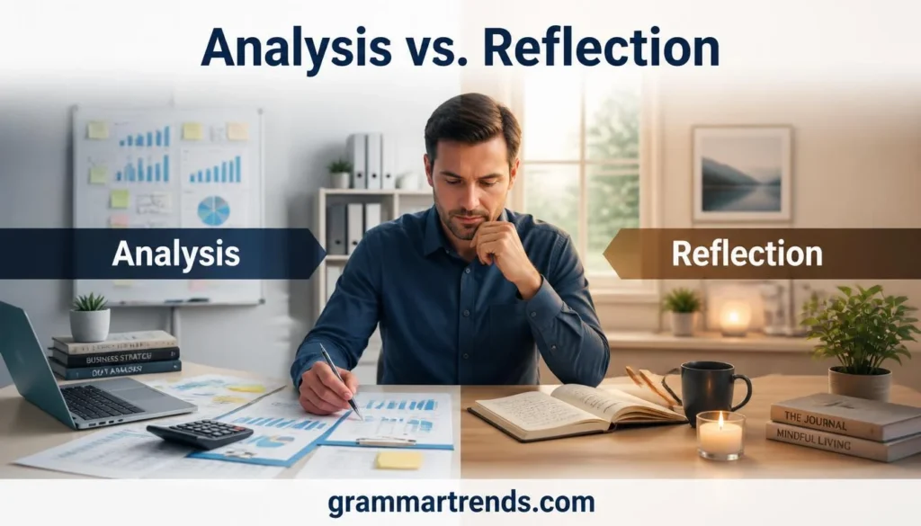 “Analysis” vs. “Reflection”