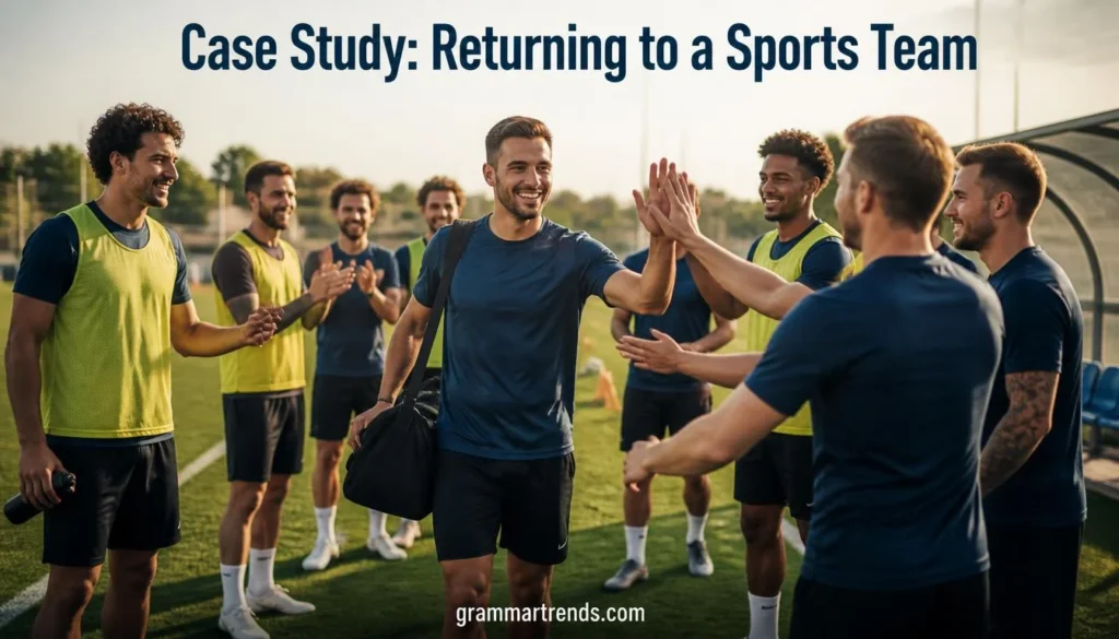 Case Study: Returning to a Sports Team