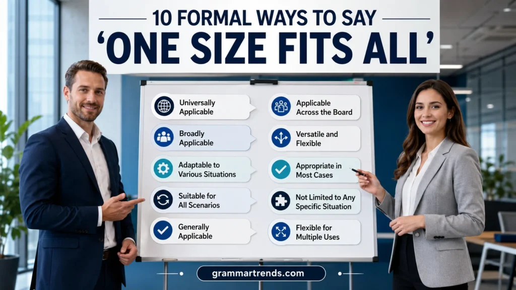 Formal Ways to Say "One Size Fits All"