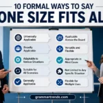 Formal Ways to Say "One Size Fits All"