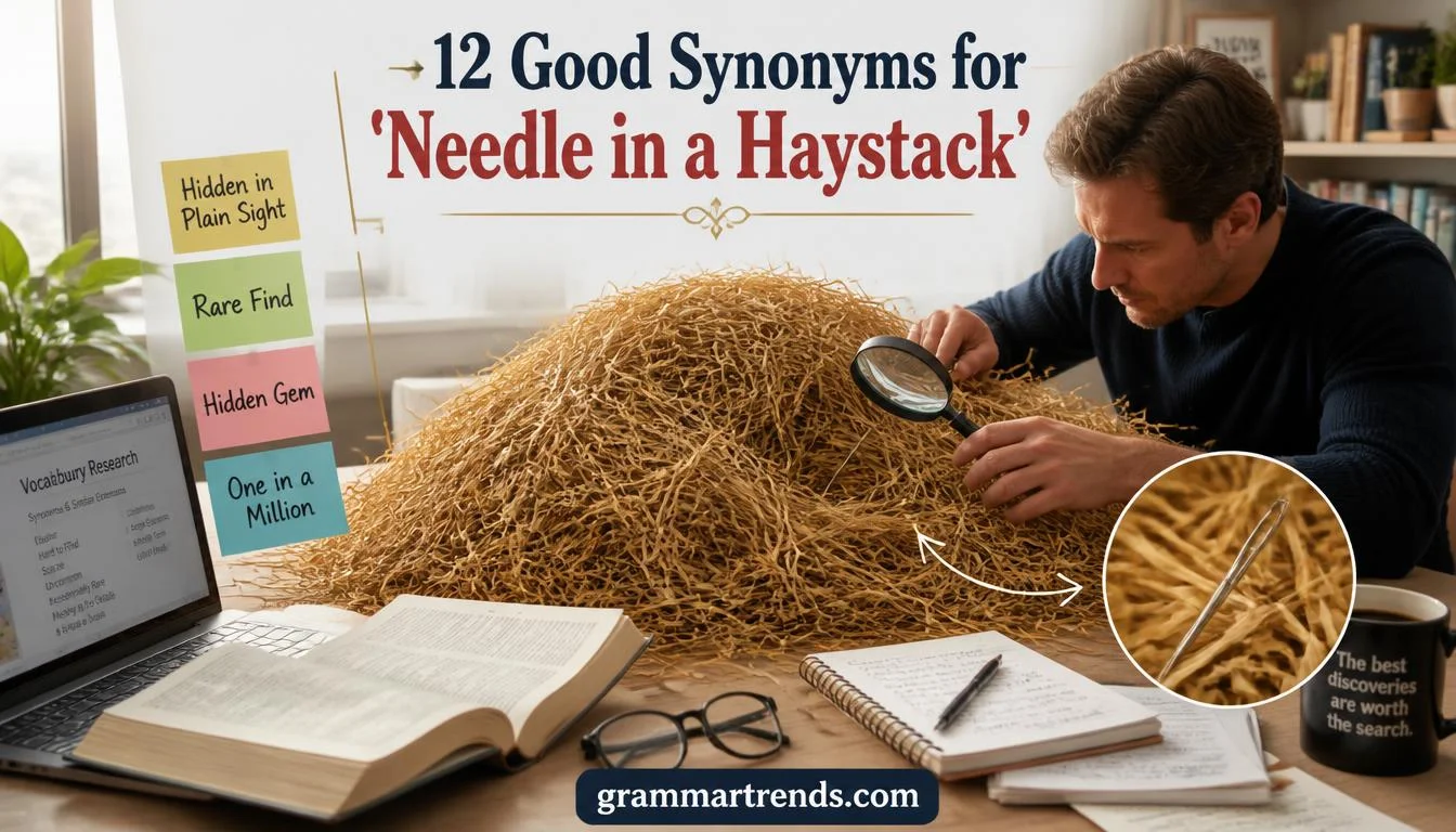 Good Synonyms for “Needle in a Haystack”