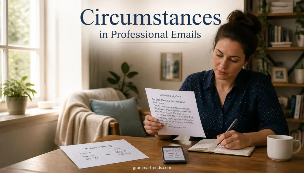 How to Write “Due to Unforeseen Circumstances” in Professional Emails