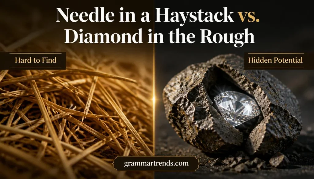 Needle in a Haystack vs. Diamond in the Rough