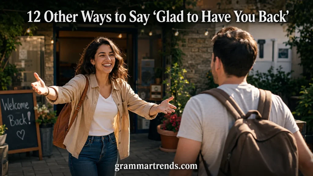 Other Ways to Say “Glad to Have You Back”