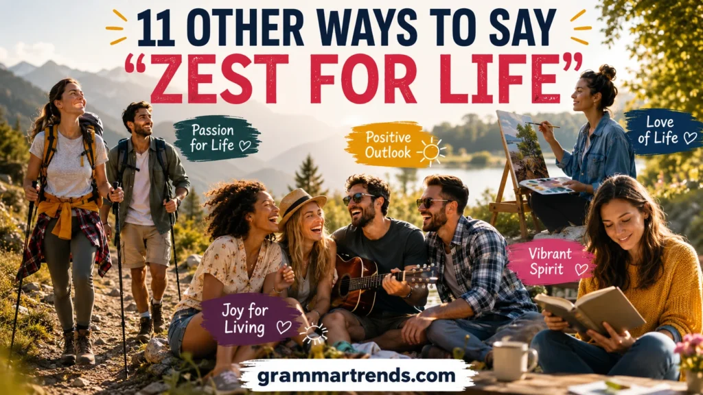 Other Ways to Say “Zest for Life”